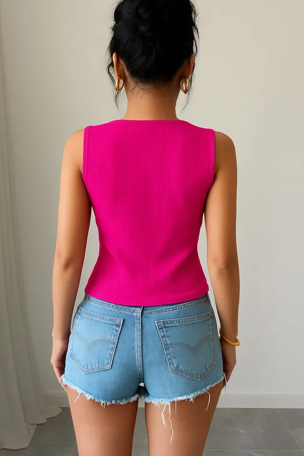 Fuchsia_Premium_Rhinestone_Embellished_Top_For_Women