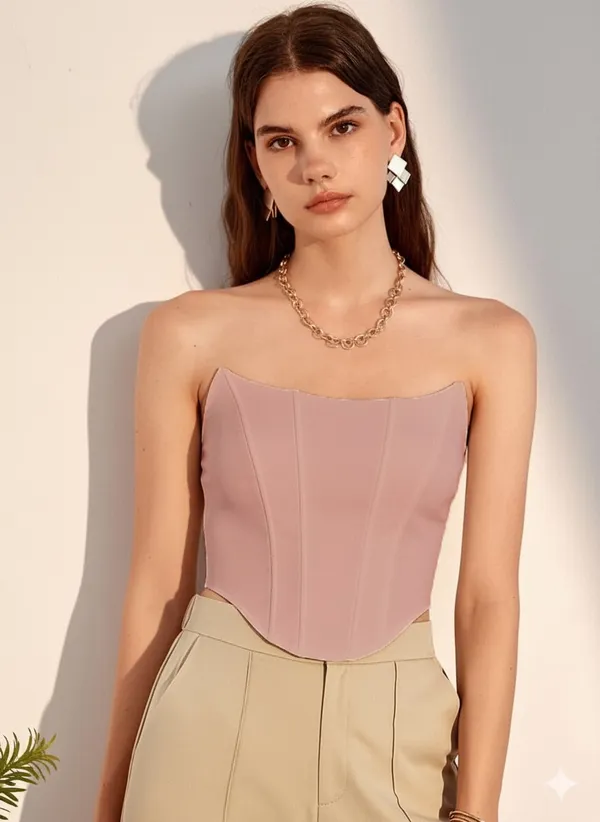 Pink_Premium_Solid_Top_For_Women