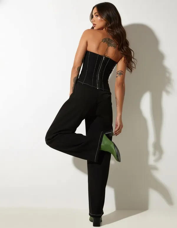 Black_Premium_Co-Ord_Set_Tube_Top_For_Women