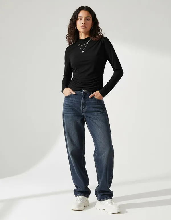 Black_Pleated_Solid_Top