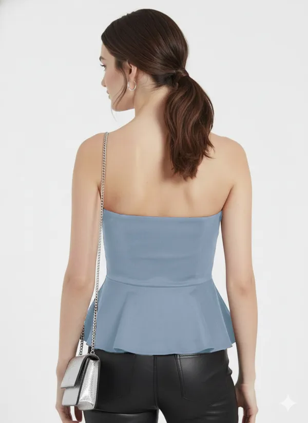 Blue_Bandeau_Peplum_Top