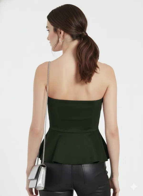 Olive_Bandeau_Peplum_Top