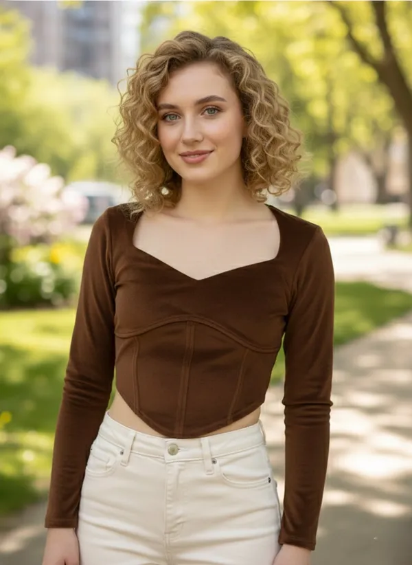 Brown_Co-Ord_Set_Top_For_Women