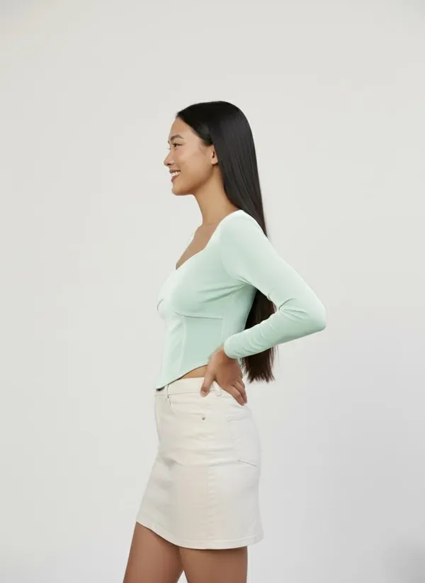 Women_Sea_Green_Corset_Top