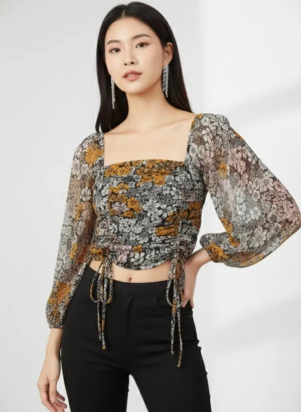 Black_Floral_Printed_Regular_Crop_Top_For_Women