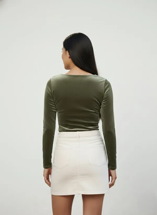 Women_Olive_Corset_Top