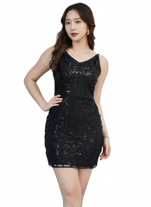 Black_Sequin_Mini_Dress_For_Women