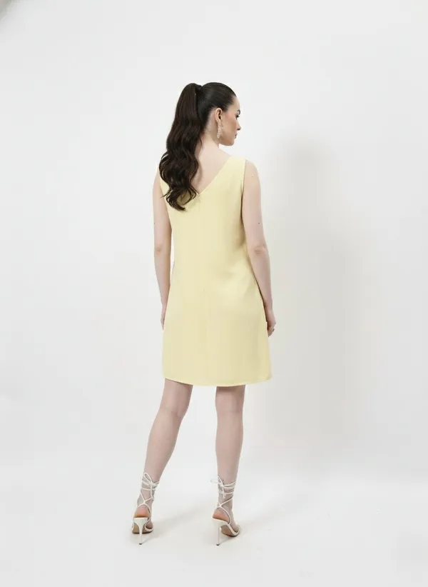Yellow_Linen_Embriodered_Applique_Dress