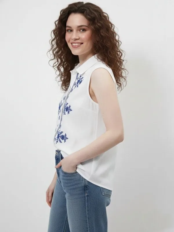 White_Cotton_Embroidered_Bohemian_Shirt