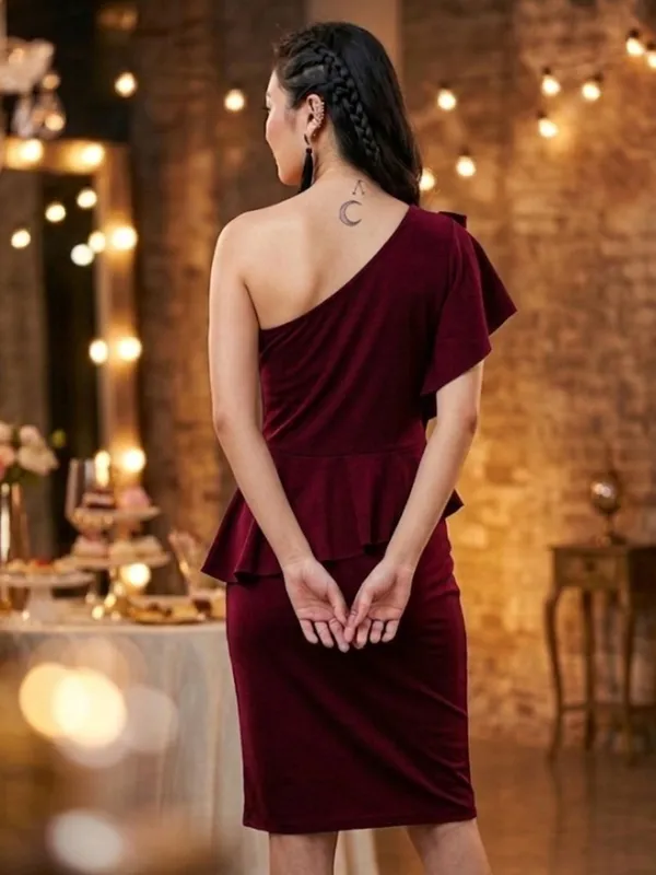 Maroon_Solid_Sheath_Dress_For_Women