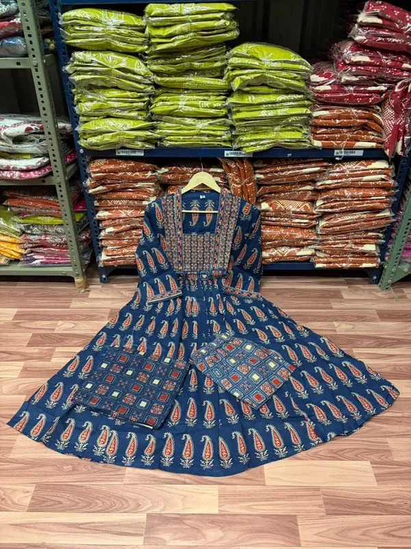 Women’s_Printed_Kurta_Pant_Dupatta_Set_–_Navy_Blue_Ethnic_3_Piece_Set