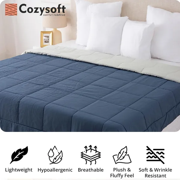 Sea_&_Sage_Green_Ultra_Soft_Microfiber_Reversible_Double_Bed_AC_Comforter_Set_220_GSM_