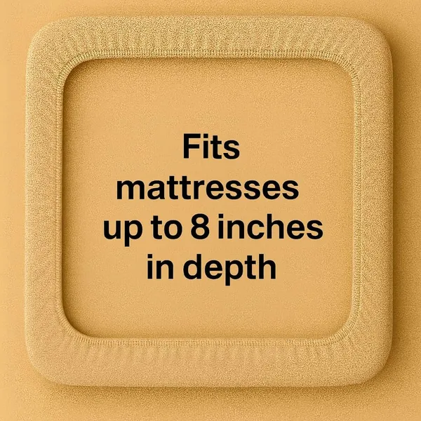 Beige_Ultra_Soft_Waterproof_Fitted_Mattress_Protector_Breathable_Hypoallergenic_Noiseless_