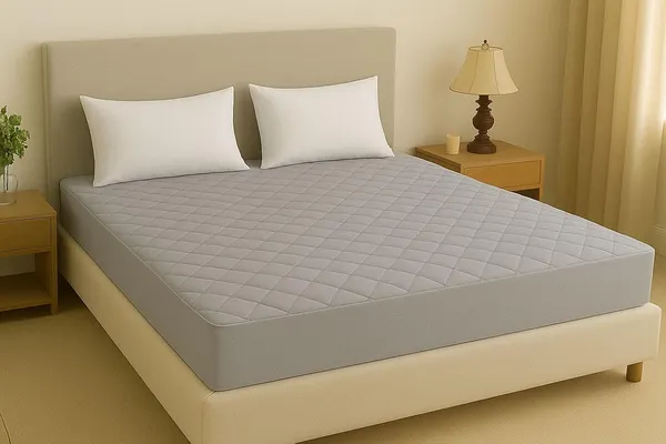 Grey_Ultra_Soft__Waterproof_Fitted_Mattress_Protector_Breathable_Hypoallergenic_Noiseless_