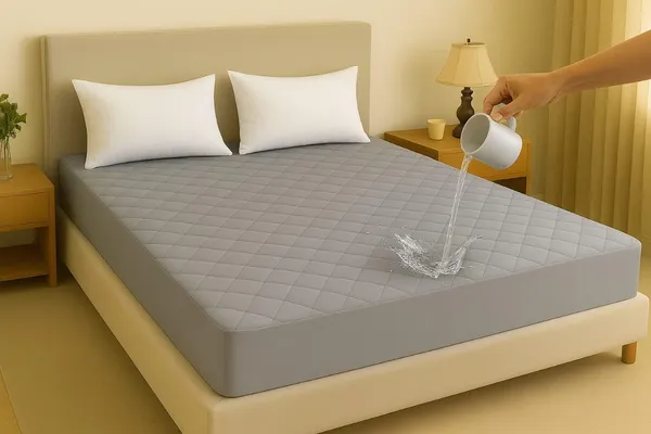 Grey_Ultra_Soft__Waterproof_Fitted_Mattress_Protector_Breathable_Hypoallergenic_Noiseless_