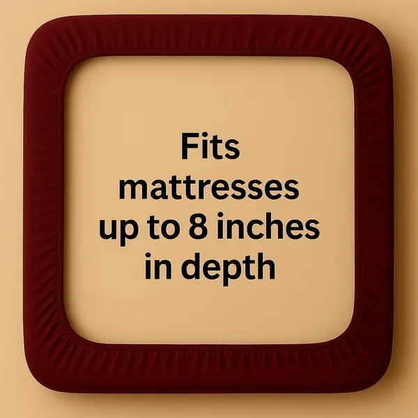 Maroon_Cotton_Quilted_Waterproof_Mattress_Protector_Breathable_Hypoallergenic_Noiseless_Ultra_Soft_Fitted_Mattress_Topper