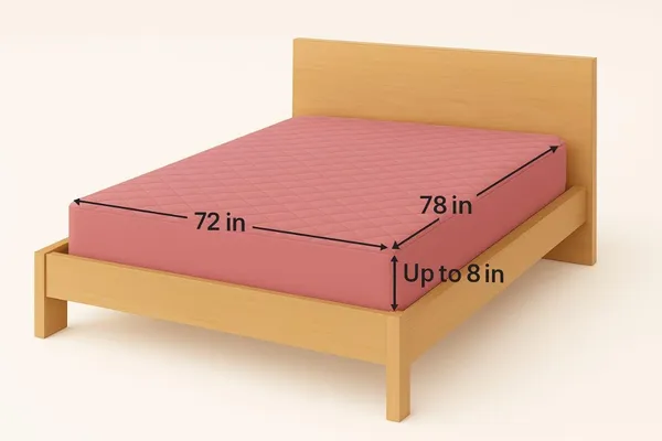 Pink_Ultra_Soft_Waterproof_Fitted_Mattress_Protector_Breathable_Hypoallergenic_Noiseless_