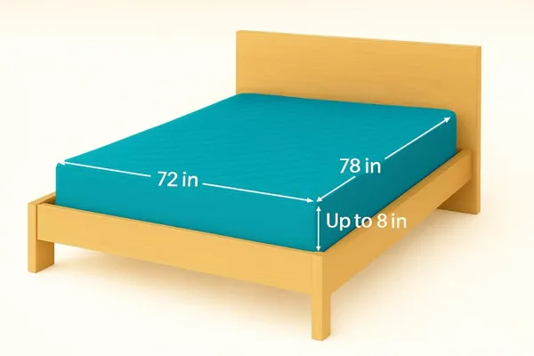 Teal_Blue_Ultra_Soft_Waterproof_Fitted_Mattress_Protector_Breathable_Hypoallergenic_Noiseless_
