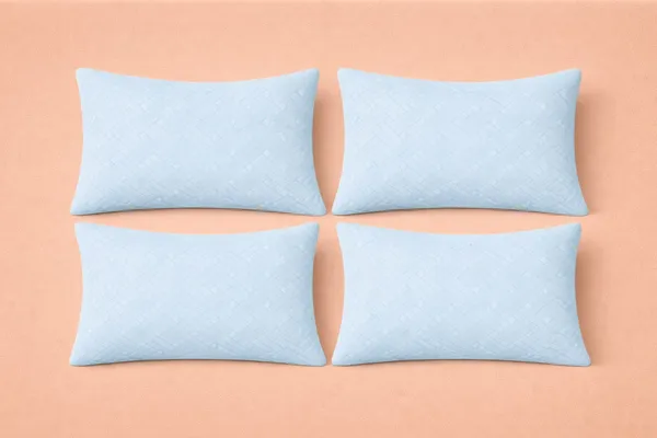 Cyan_Blue_Ultrasonic_200_GSM_Soft_Microfiber_No_Stitch_Design_Breathable_&_Durable_Premium_Quality_Pillow_Protector_(Pack_Of_4)