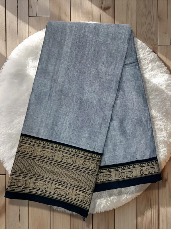 2D_Elephant_border_Pure_Narayanpet__cotton__saree_100%