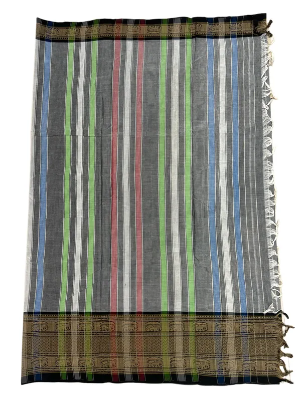 2D_Elephant_border_Pure_Narayanpet__cotton__saree_100%