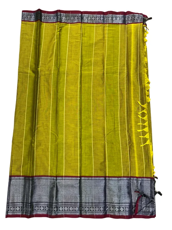 Mehendi_Big_Silver_Pure_Narayanpet_100%_Cotton_Saree_For_Women