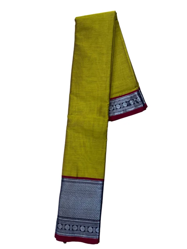 Mehendi_Big_Silver_Pure_Narayanpet_100%_Cotton_Saree_For_Women