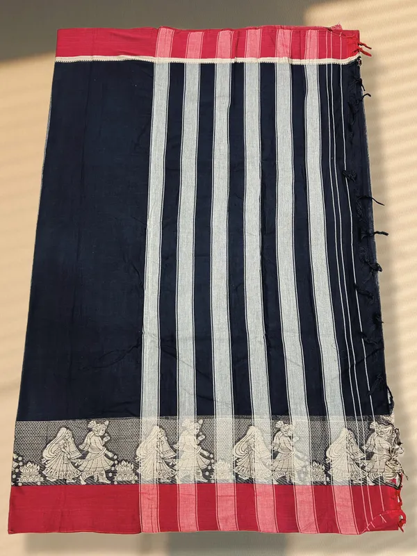 Black_Agni_Border_Pure_Narayanpet_Cotton_Saree_–_Traditional_Handloom_6.20m_with_Blouse_Piece_for_Women