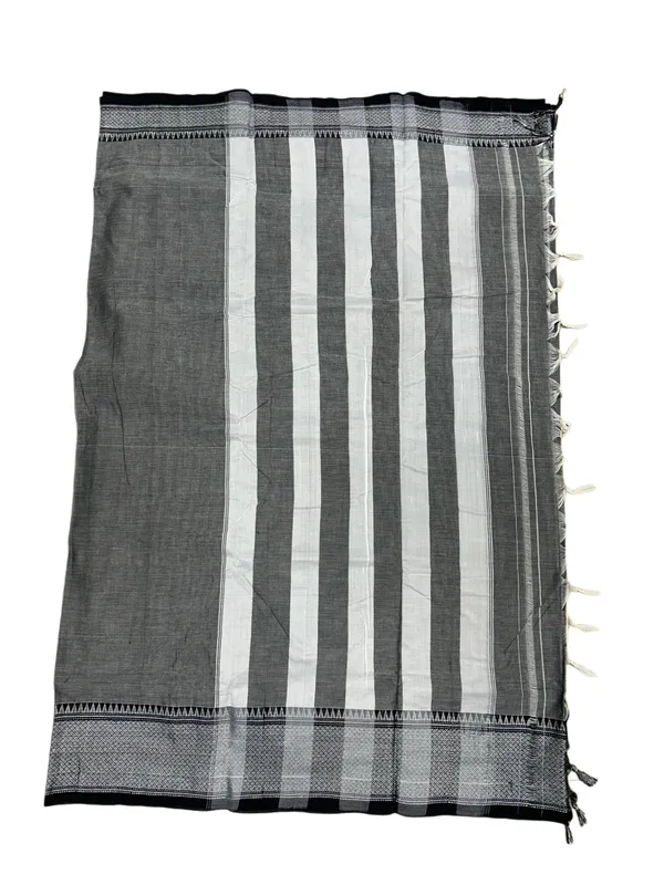 Cement_Cotton_Silver_Border_Naraynpet_Saree_For_Women