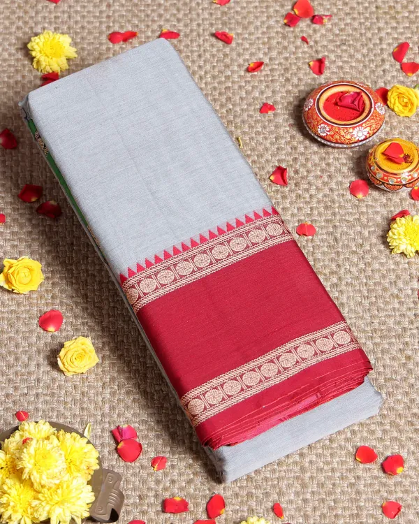 Double_border_Pure_Narayanpet__cotton__saree_100%