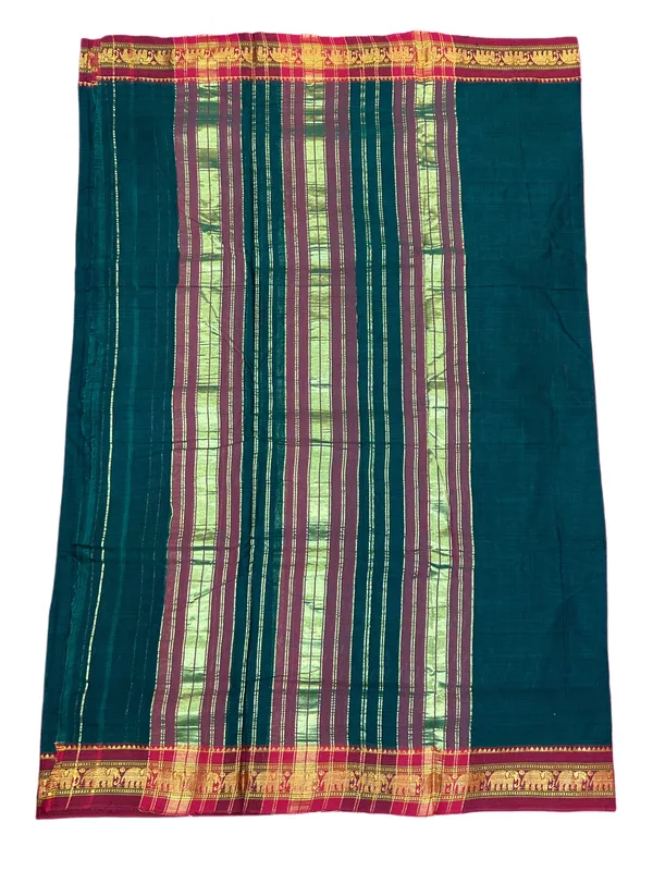 Elephant_border_cotton_saree_2/100_yarn