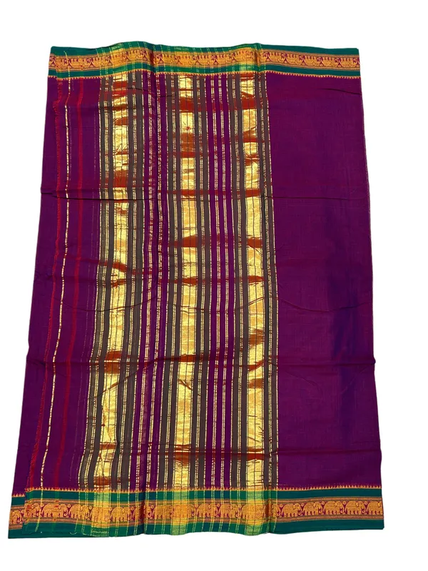 Elephant_border_cotton_saree_✨