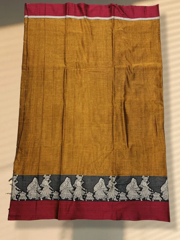 Golden_Agni_Border_Pure_Narayanpet_Cotton_Saree_–_Traditional_Handloom_6.20m_with_Blouse_Piece_for_Women