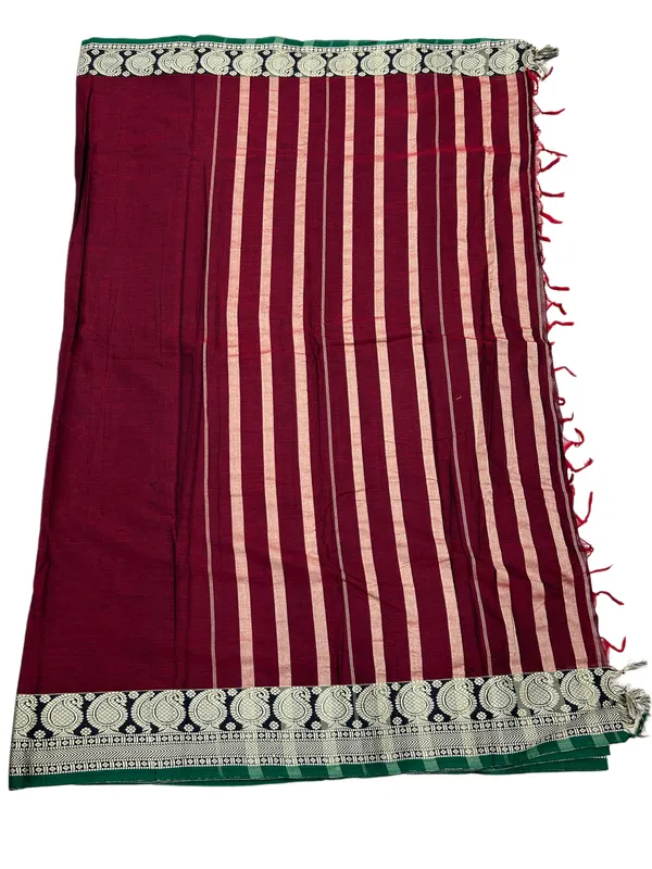Mango_thread_Border_mercerised_naraynpet_cotton_100%_with_6.20_m_saree_&_0.80_cm_running_blouse
