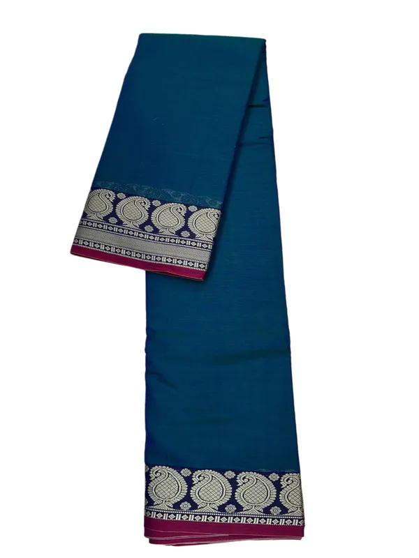 Mango_thread_Border_mercerised_naraynpet_cotton_100%_with_6.20_m_saree_&_0.80_cm_running_blouse