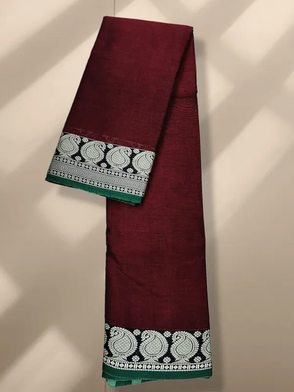 Mango_thread_Border_mercerised_naraynpet_cotton_100%_with_6.20_m_saree_&_0.80_cm_running_blouse