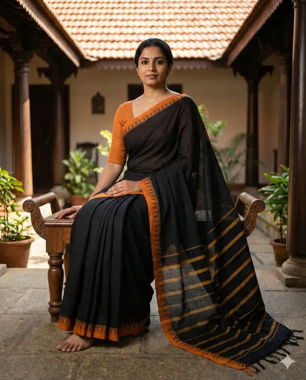 Mini_temple_small_border__Narayanpet__Mercerised_cotton_100%