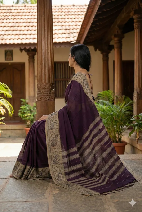 Multi_colour_peocock_Pure_Narayanpet__cotton__saree_100%