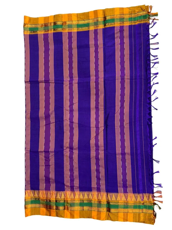 Purple_Naraynpet_Small_Temple_Border_Saree_For_Women