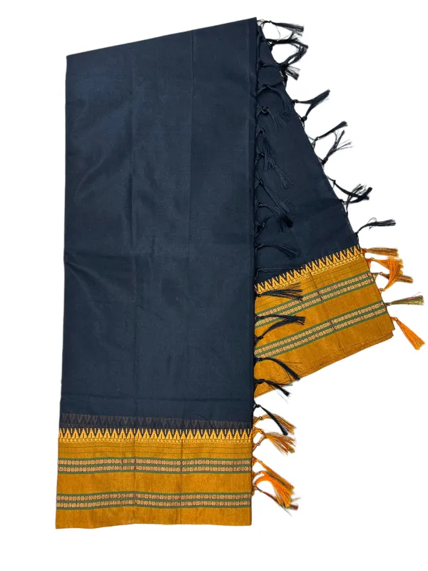 Narayanpet_border_silk_saree_cherry_black_colour