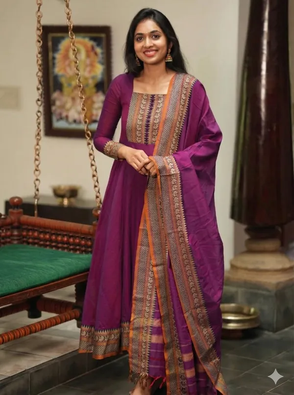 Narayanpet_dress_material_pure_cotton_Pure_comfort_peocock_design