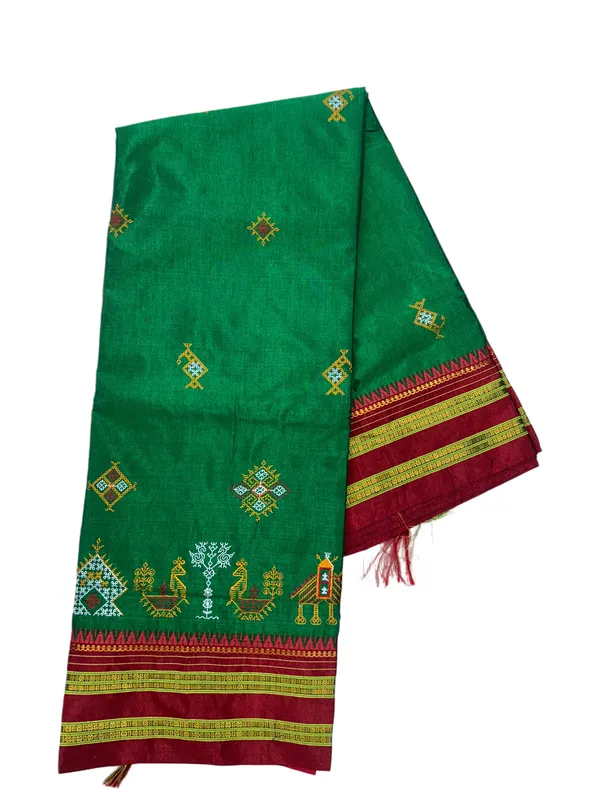 Green_Naraynpet_Border_Kasuti_Work_Saree_For_Women