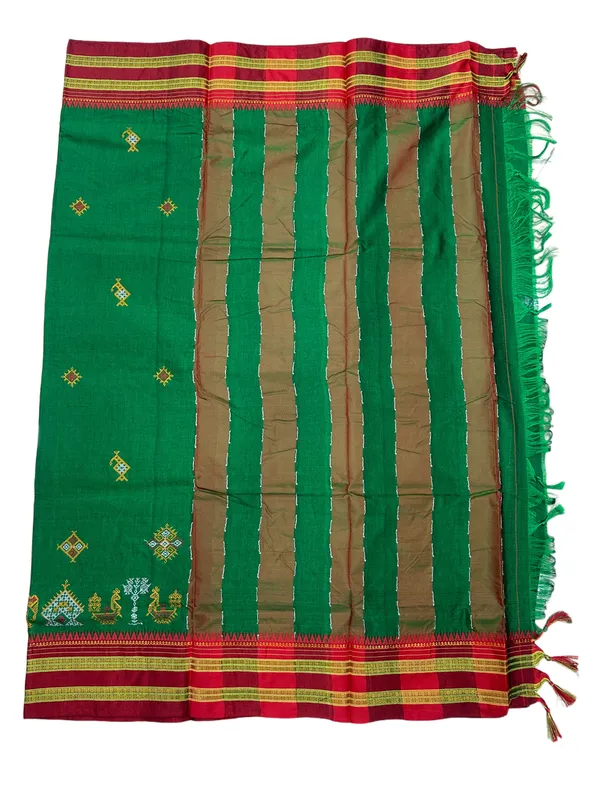 Green_Naraynpet_Border_Kasuti_Work_Saree_For_Women