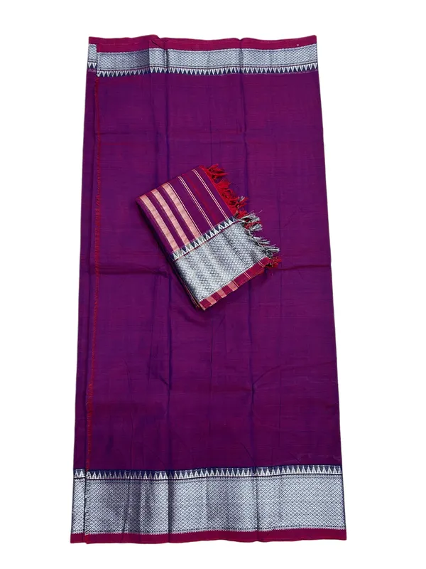 Naraynpet_silver_border_dress_material_5m+2m_duppataa