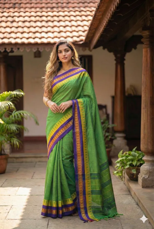 Temple_green_Pure_Narayanpet__cotton__saree_100%