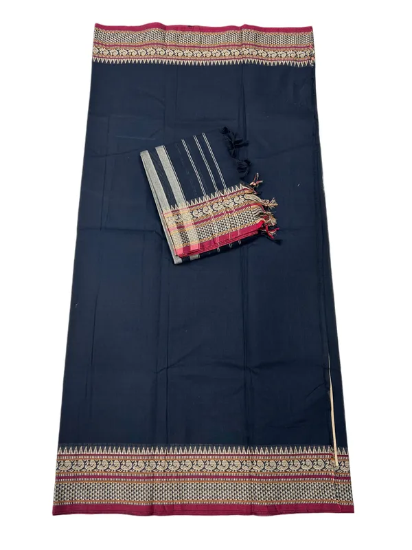 Peocock__border_dress_material_with_5_m_dress/pant_&2M_duppatta