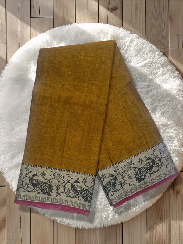 Peocock_border__Pure_Narayanpet__cotton__saree_100%