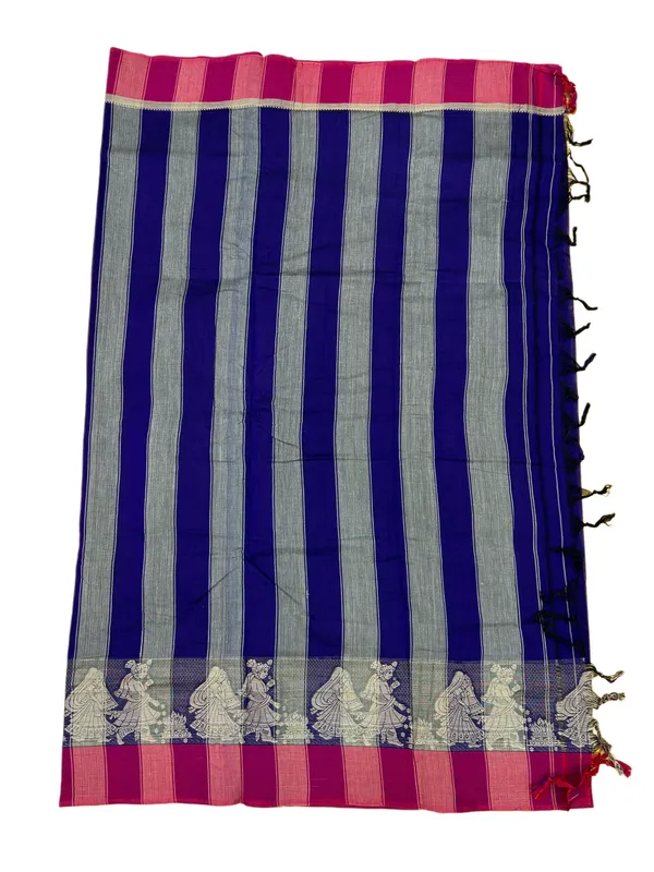Blue_Pure_Cotton_Agni_Border_Purple_Blue_Saree_For_Women