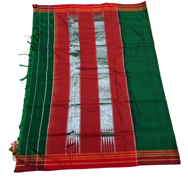 Green_Top_Pallu_Ilkal_Cotton_With_Silk_Pallu_Saree_For_Women