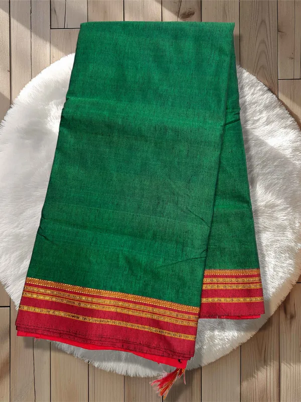 Green_Top_Pallu_Ilkal_Cotton_With_Silk_Pallu_Saree_For_Women